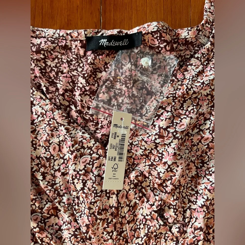 NWT Madewell  Sophia Wide-Leg Jumpsuit in Cottage Garden - Medium - Picture 8 of 8